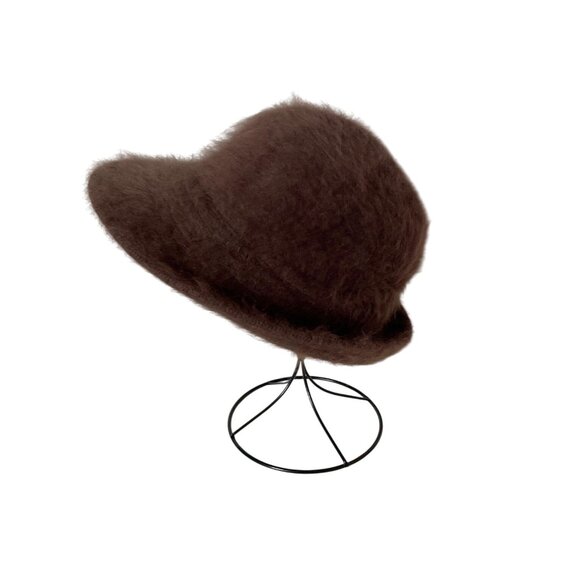 San Diego Hat Co Brown Fuzzy Angora Blend Bucket Hat Women Winter Wardrobe - Picture 3 of 9